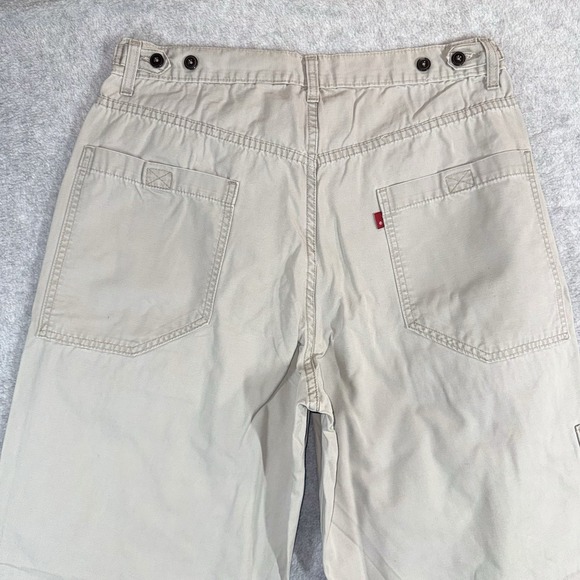 Vintage 90s Y2K Levis 578 Red Tab Cargo Pants Mens 36x34 Fits 34x33 BAGGY Loose - Picture 4 of 7